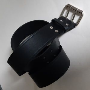 🇨🇦***LCM Black Genuine Leather Belt